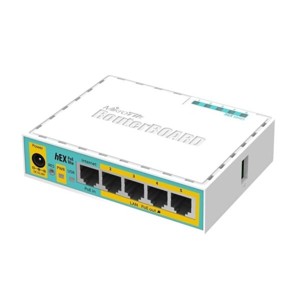 روتر میکروتیک مدل RB750UPr2 hEX PoE Lite